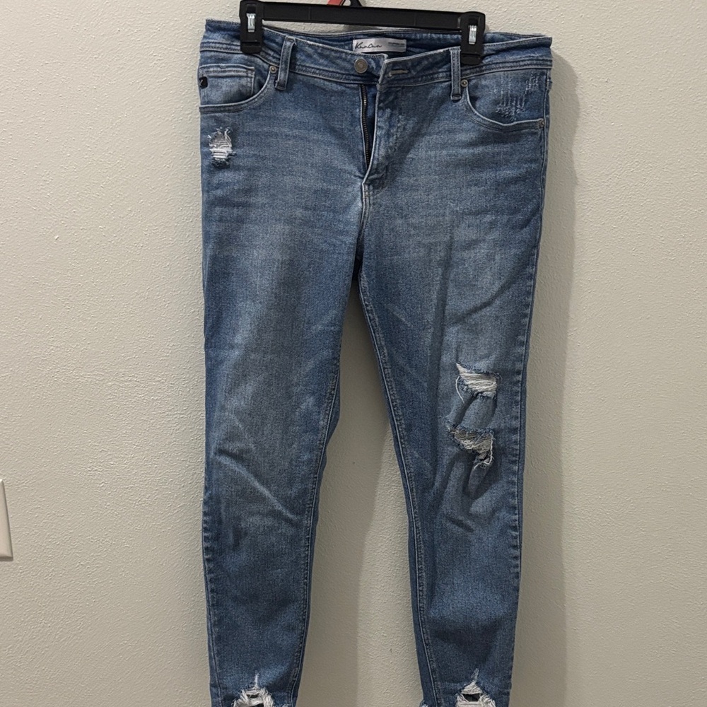 KanCan Blue Distressed Skinny Jeans